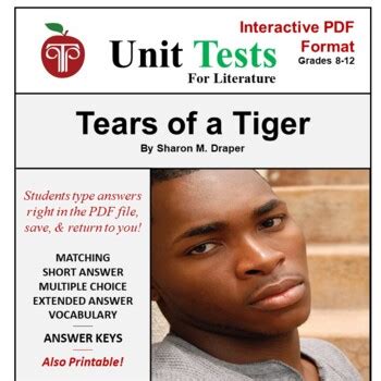 Tears of a Tiger Test Flashcards 